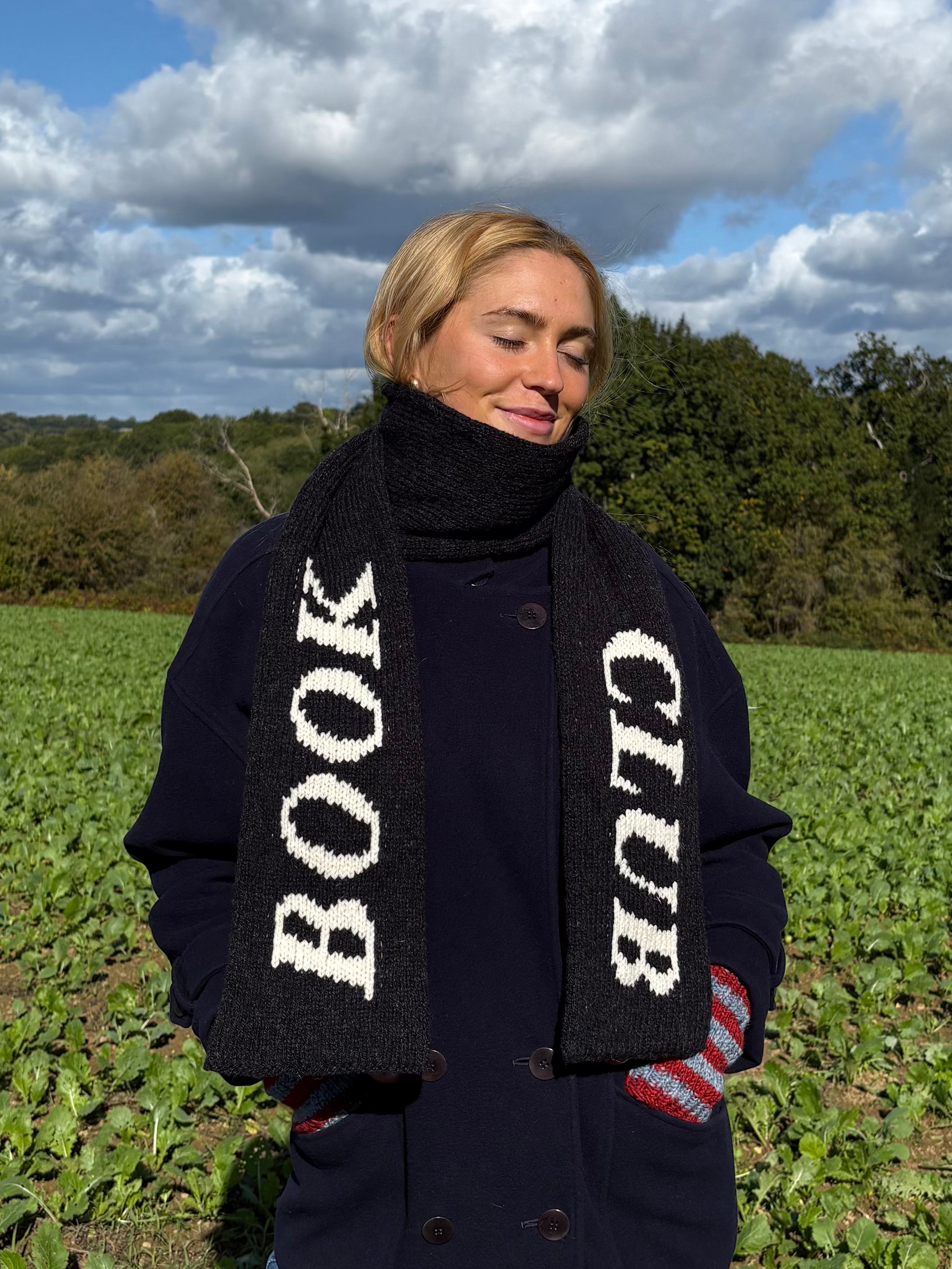 'BOOK CLUB' scarf ~ Book Club Collection