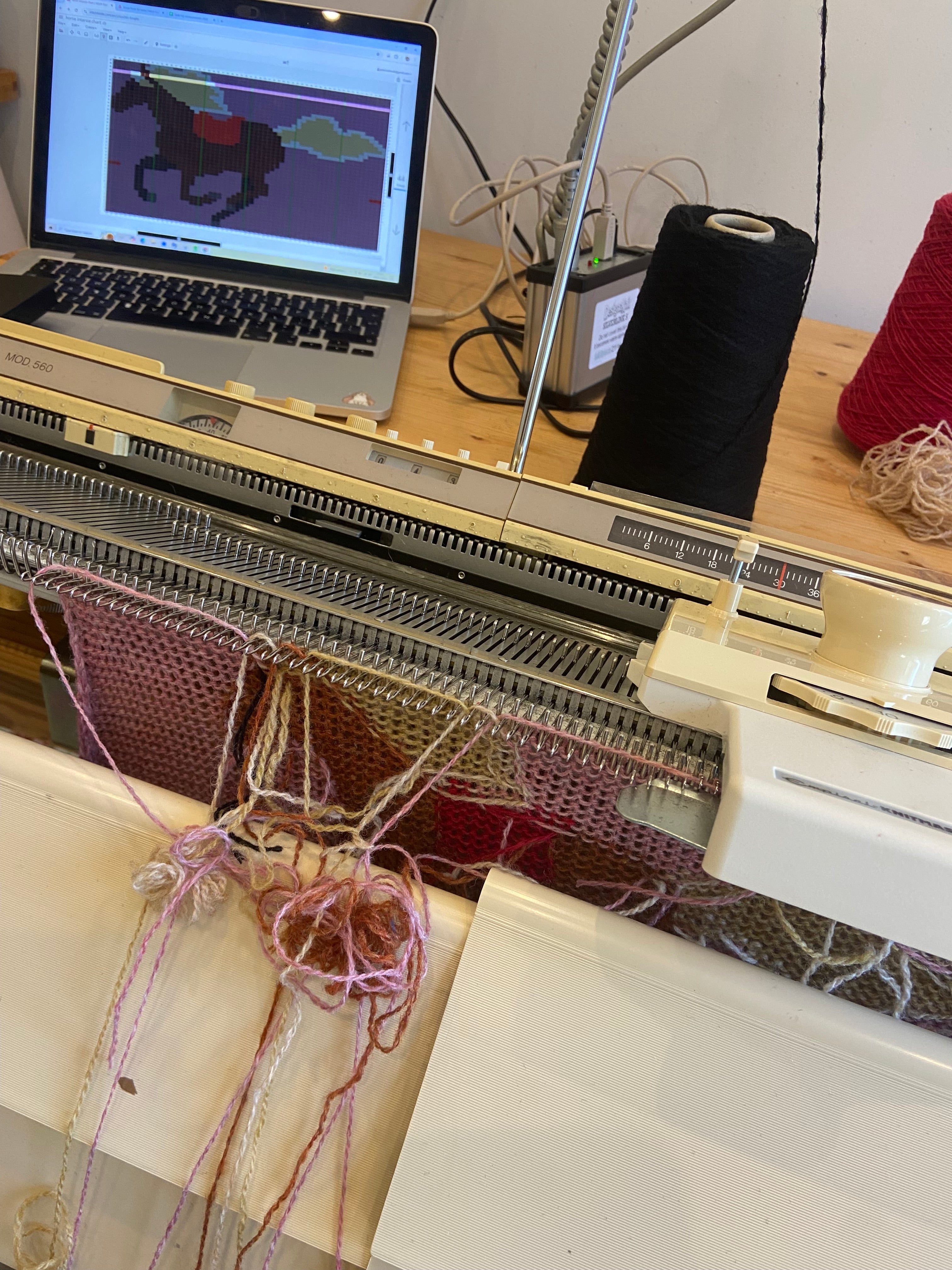 Horse and cowboy vest