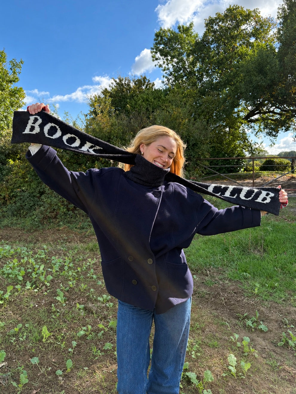 'BOOK CLUB' scarf ~ Book Club Collection